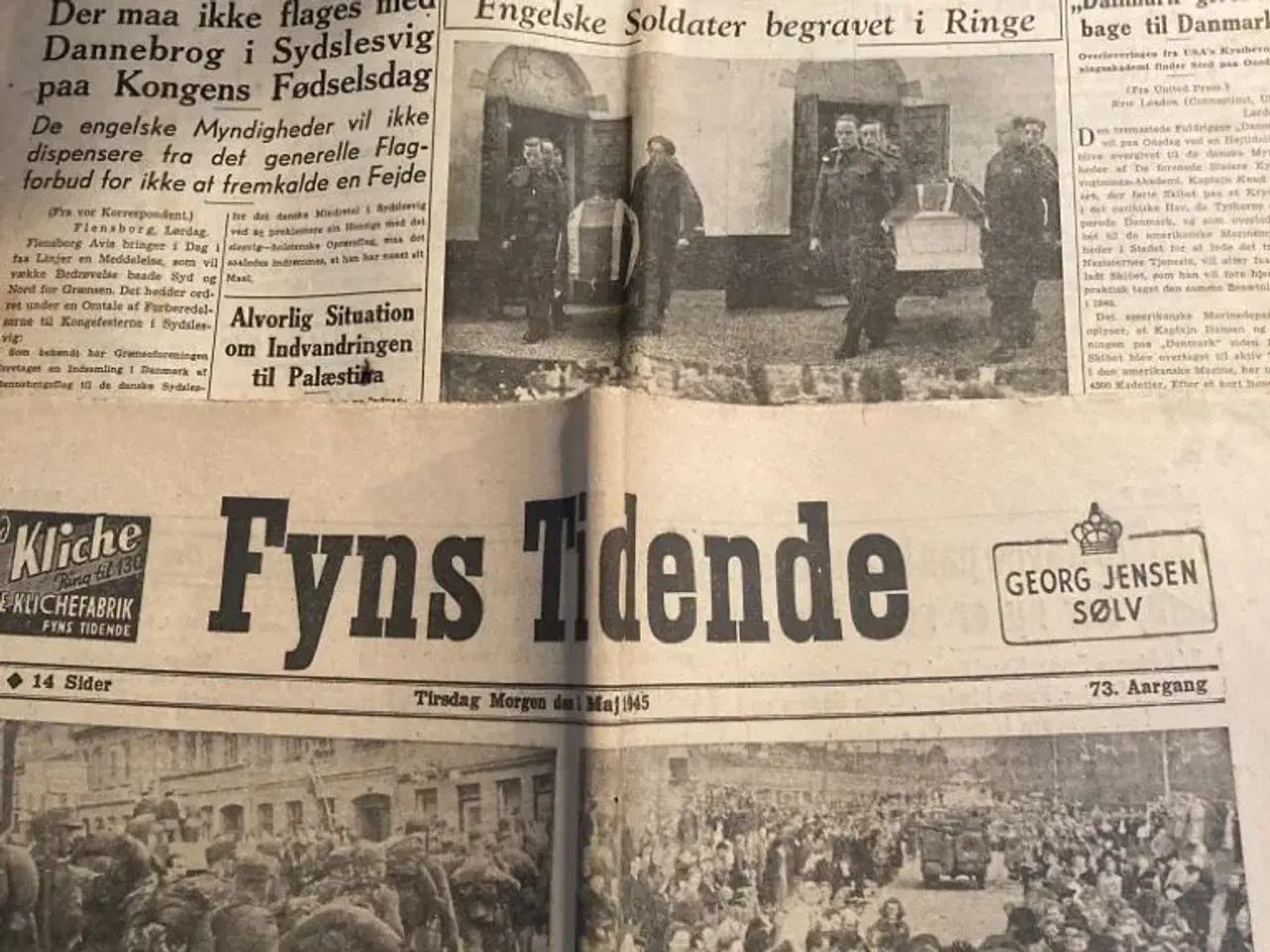 Billede 1 - Fyns Tidende fra  1941