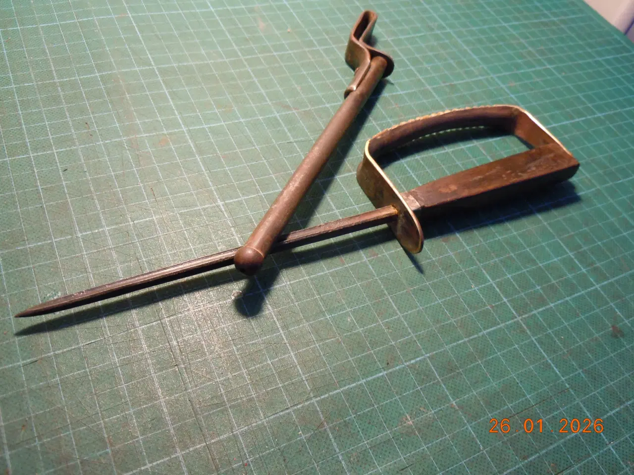 Billede 9 - Skyttegravskniv, nærkampkniv i stålskede.