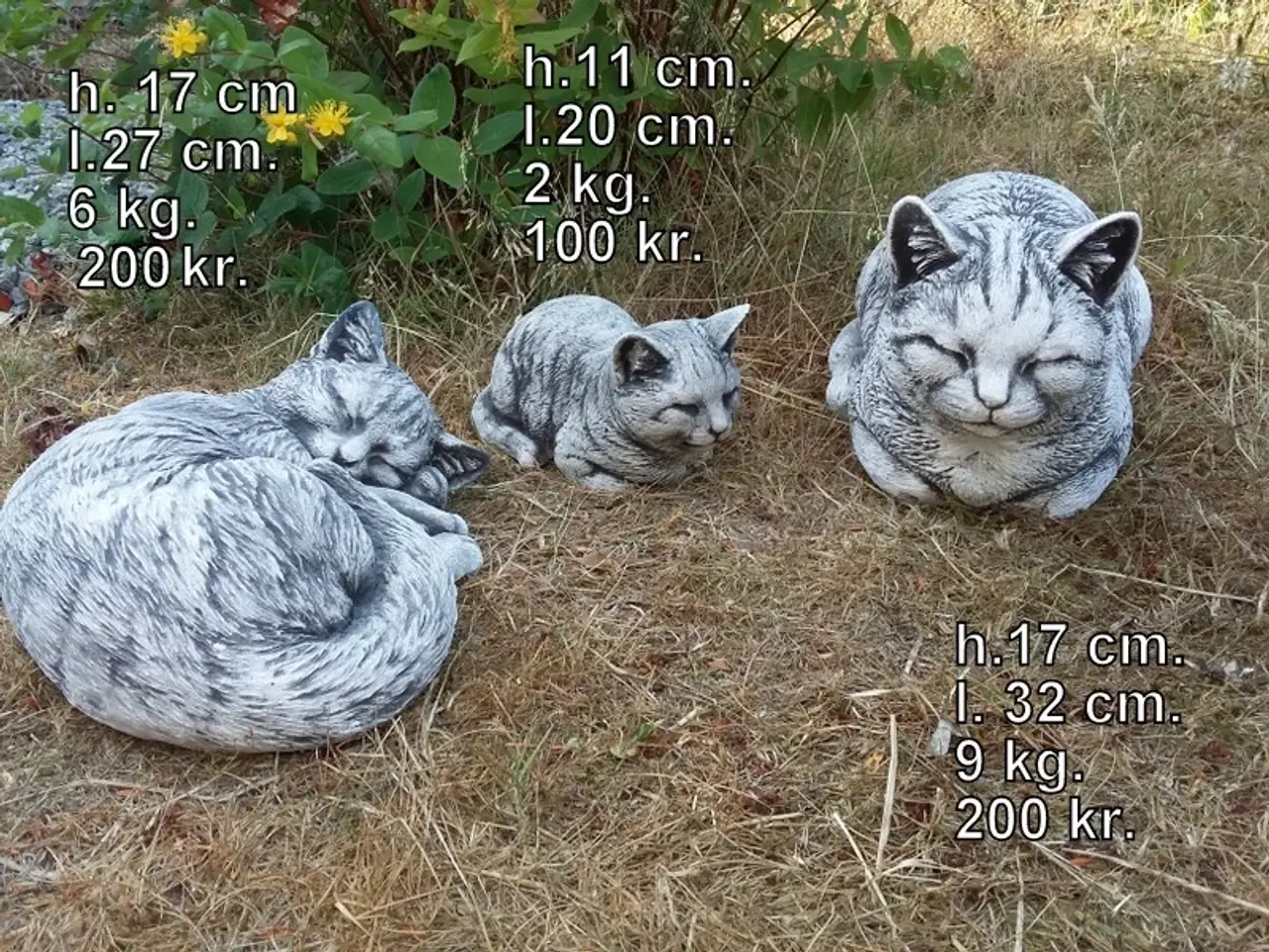 Billede 1 - 🐱 Havefigur – KATTE - mange modeller