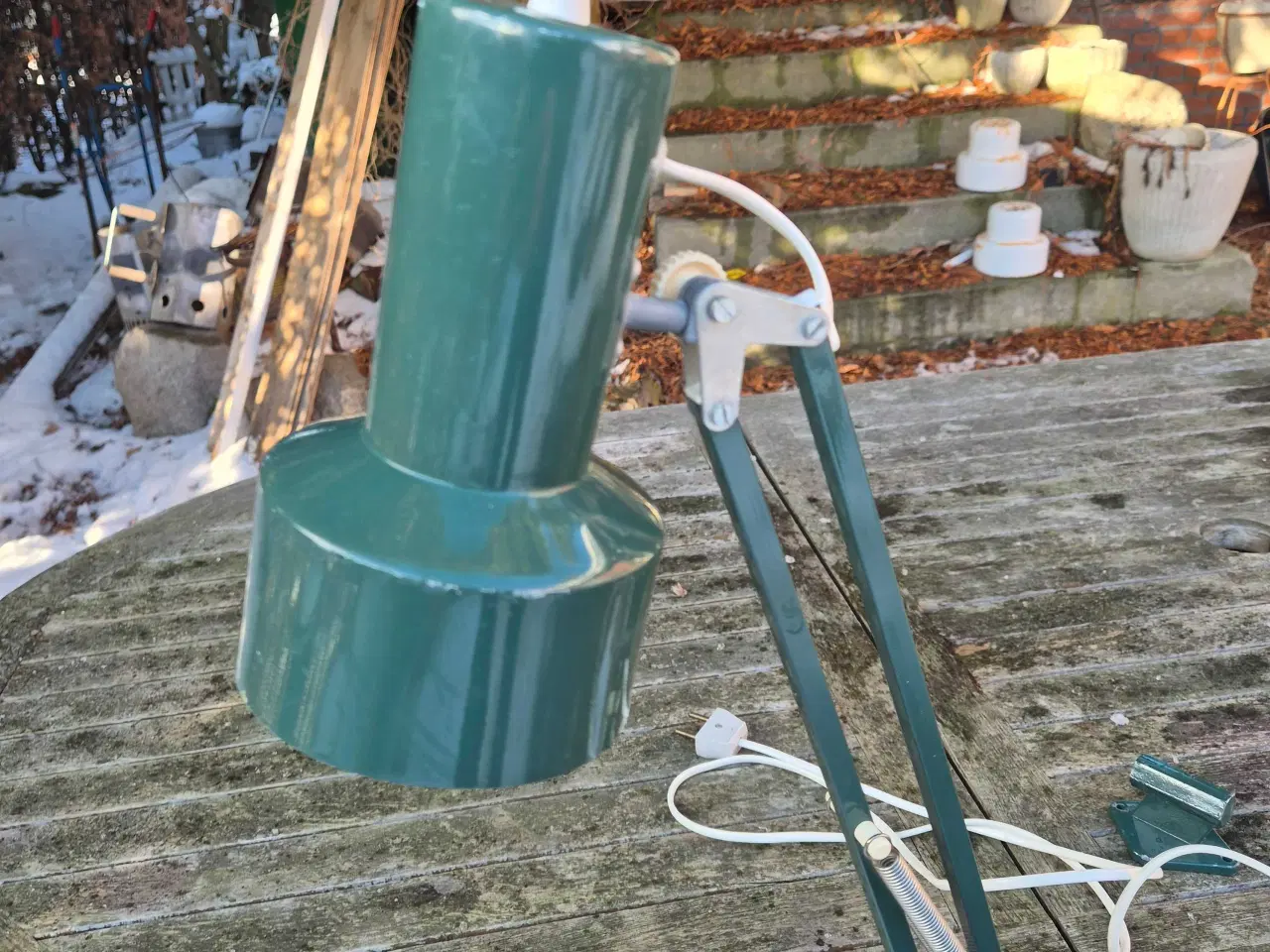 Billede 3 - To forskellige, men matchende grønne væglamper