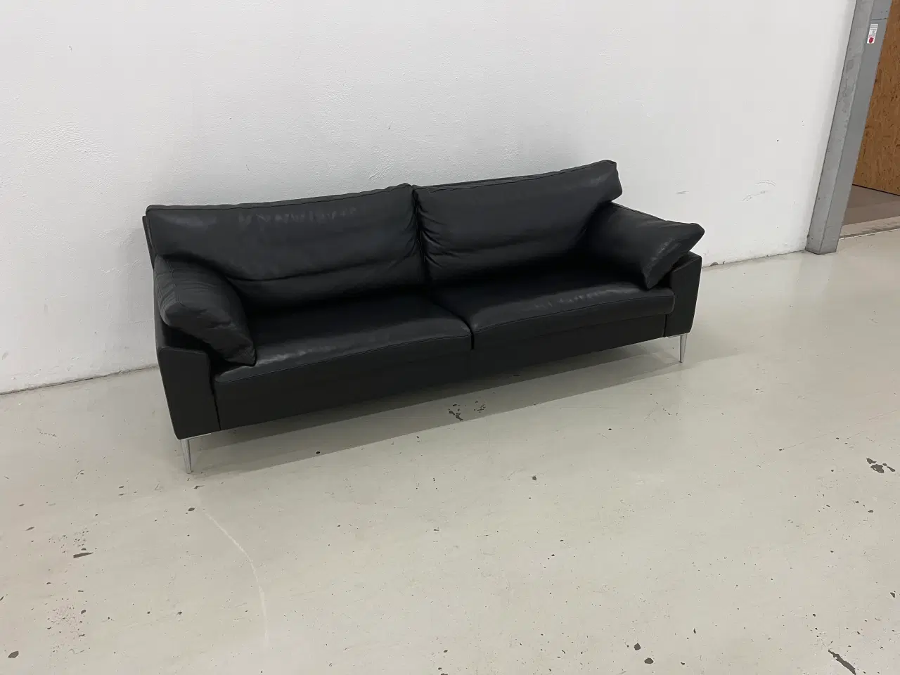 Billede 3 - Søren Lund SL329 3 Pers.Sofa i sort solid læder.