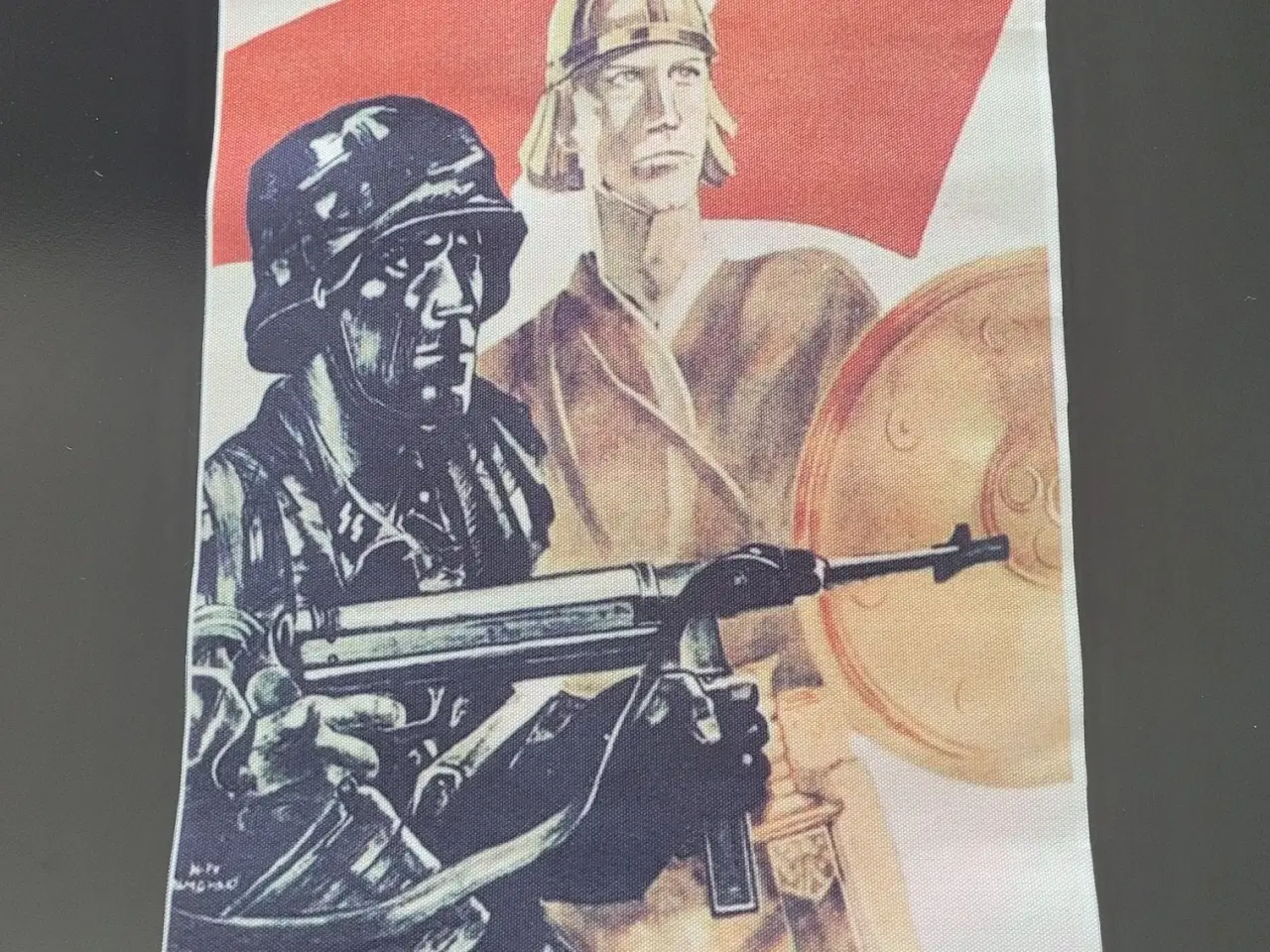 Billede 6 - Tyskland WW2 Frikorps Danmark flag plus 2 plakater