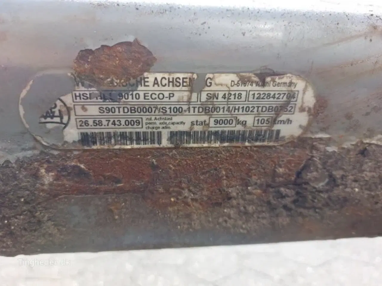 Billede 10 - BPW Aksel HSF 9010-15 ECO-P