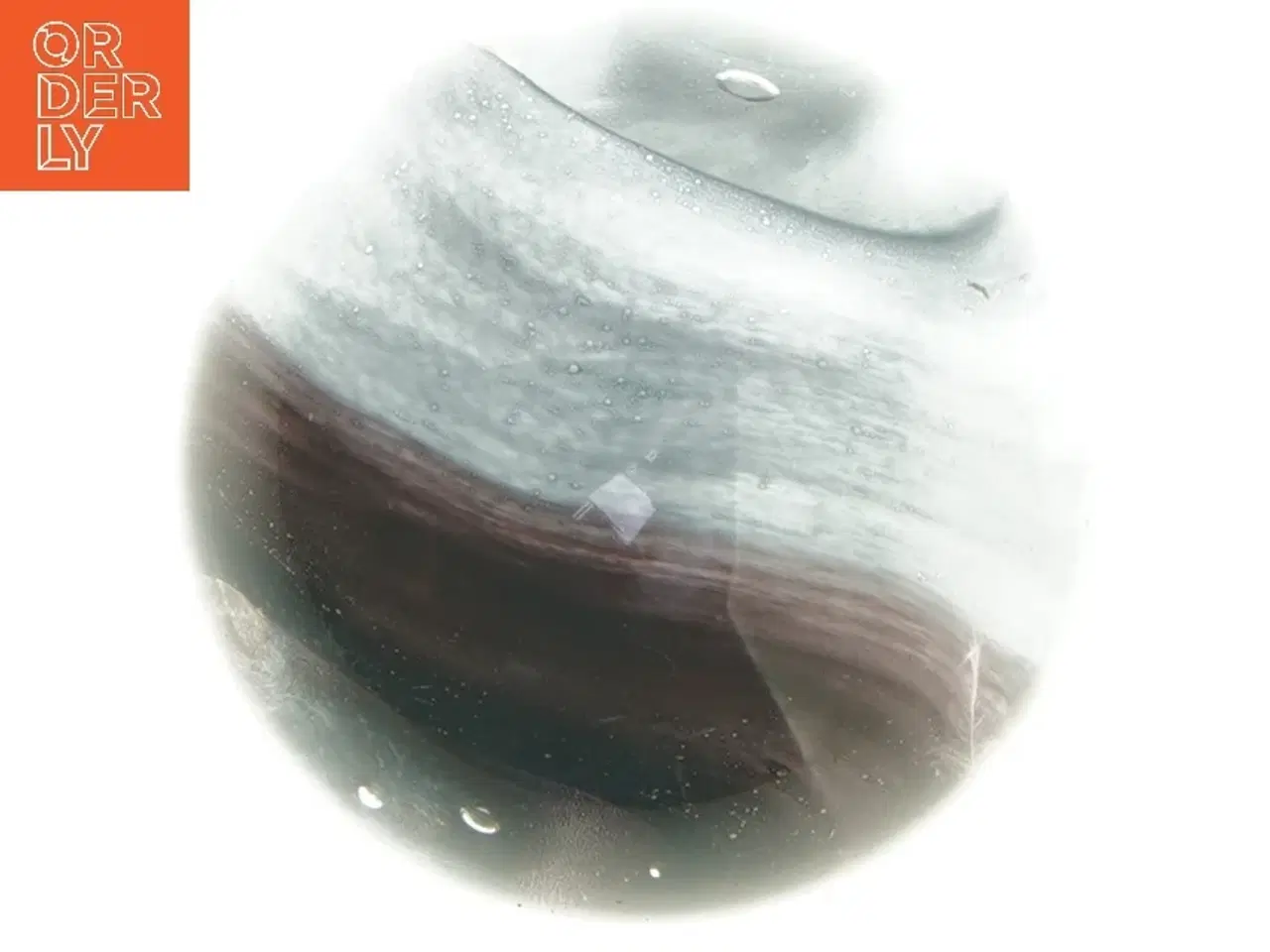 Billede 4 - Tung marmor - Glaskugle dekoration fra Bahne (str. Ø 10 cm)