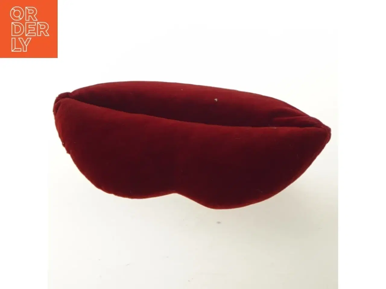 Billede 3 - Rød dekorationspude i form af læber (str. 20x12 cm)