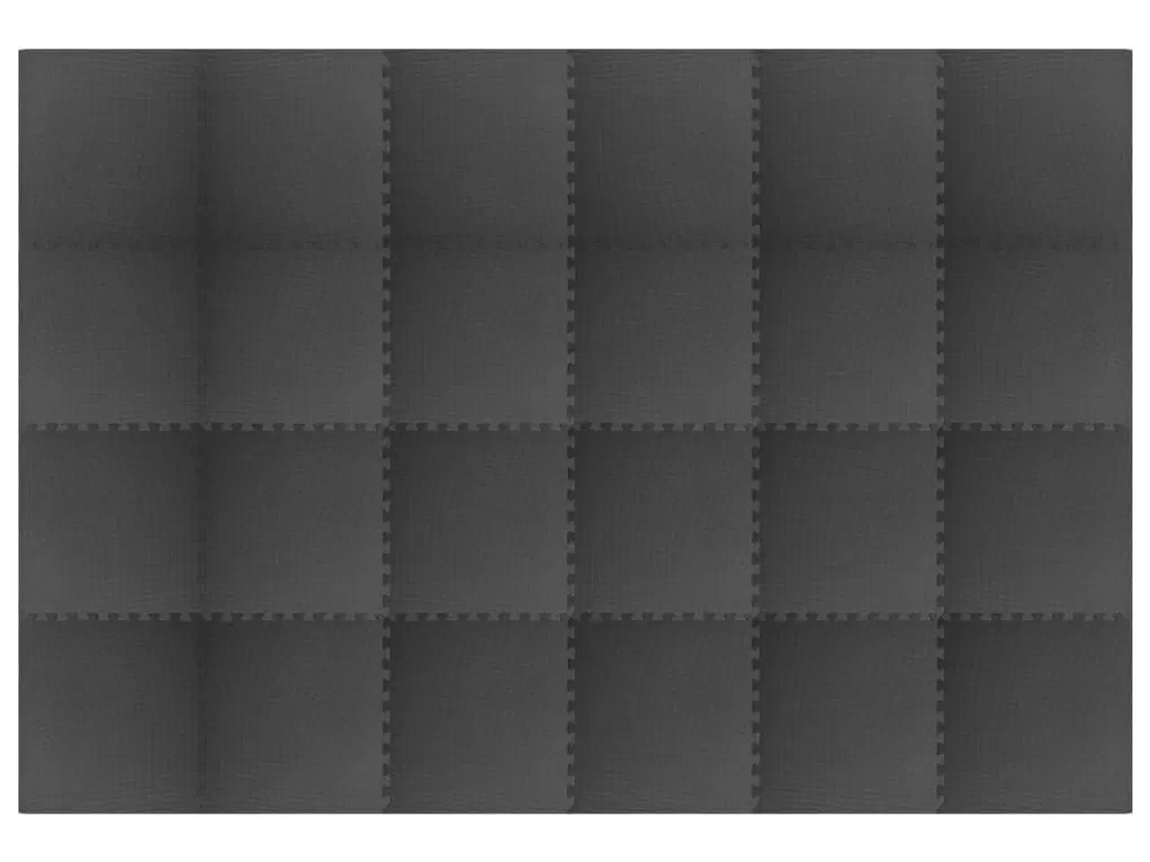 Billede 2 - Gulvmåtter 24 stk. 8,64 ㎡ EVA-skum sort