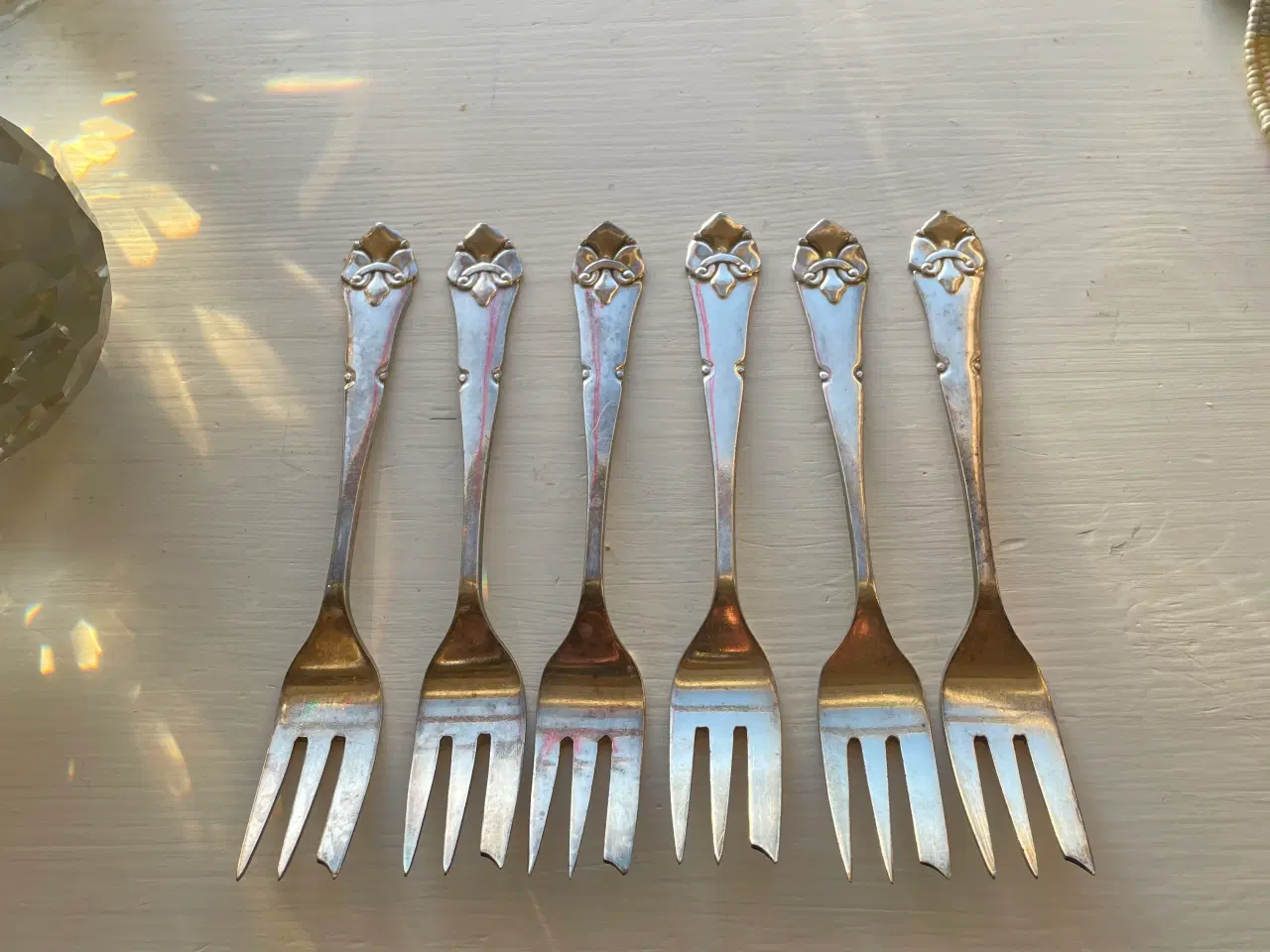 Billede 1 - Kagegafler Fransk Lilje 6 stk