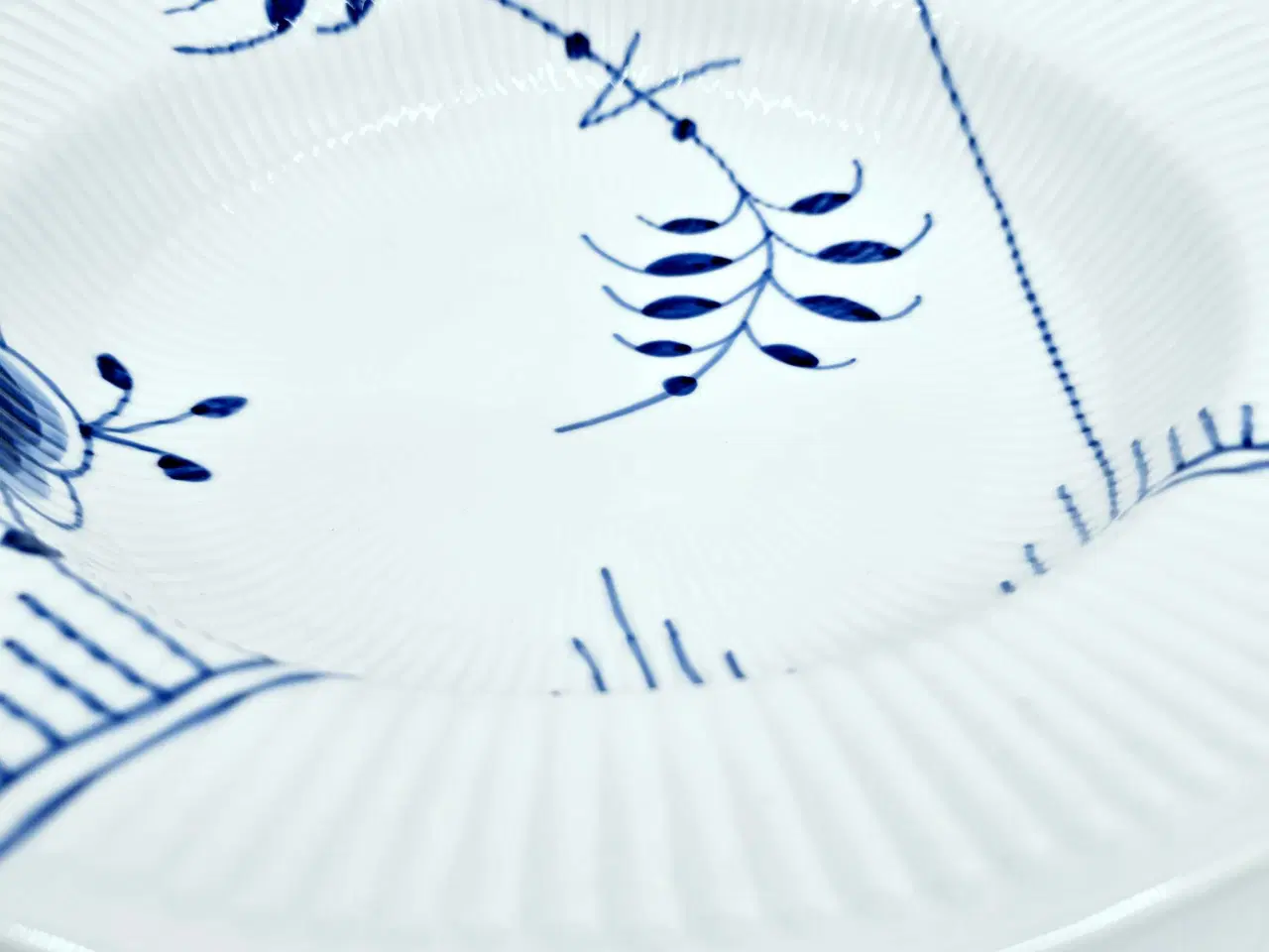 Billede 5 - Blå Mega Riflet Stor Pastatallerken 1 sortering Po