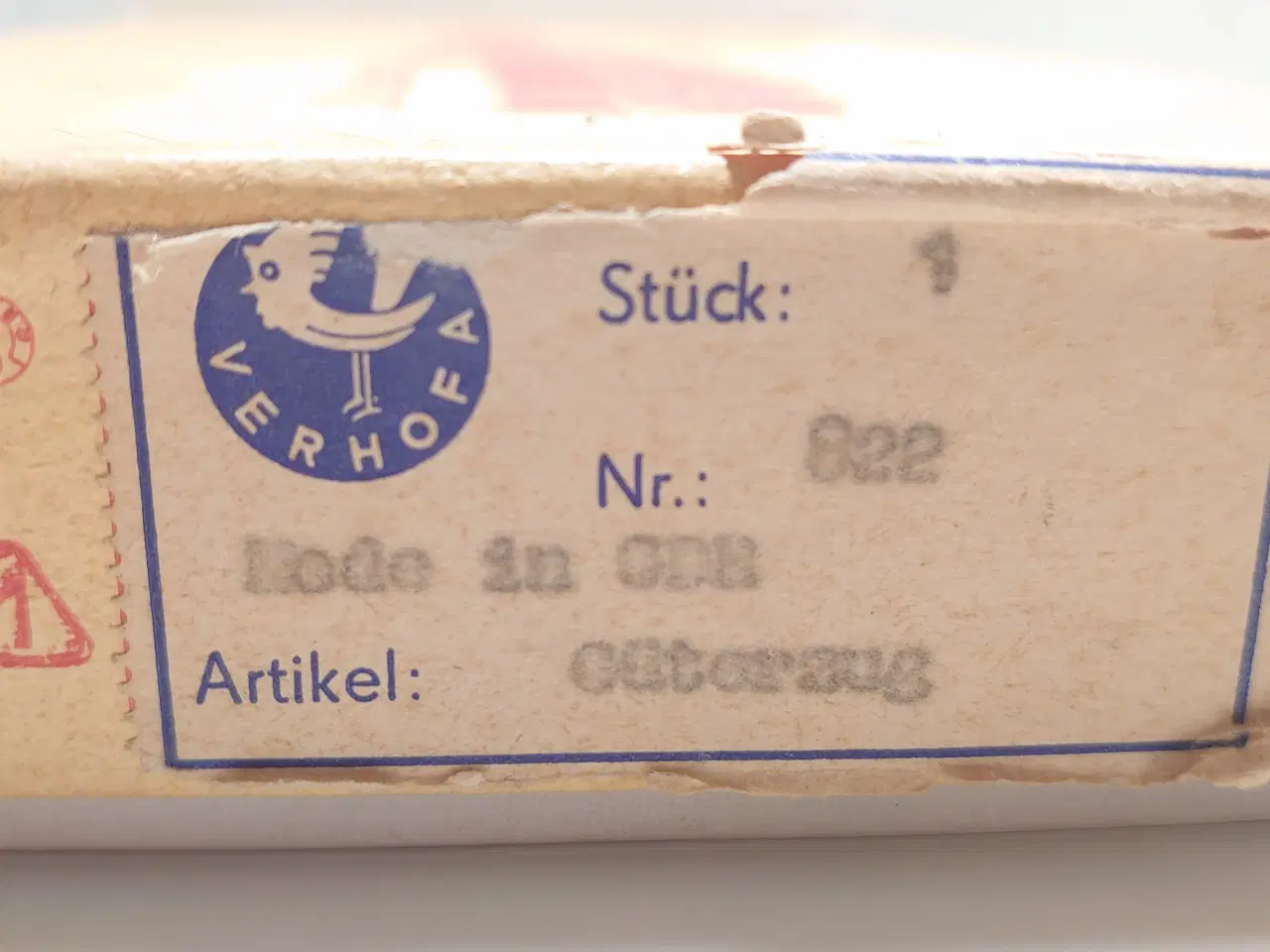 Billede 3 - Verhofa vintage trælokomotiv+5 vogne. 1960 erne