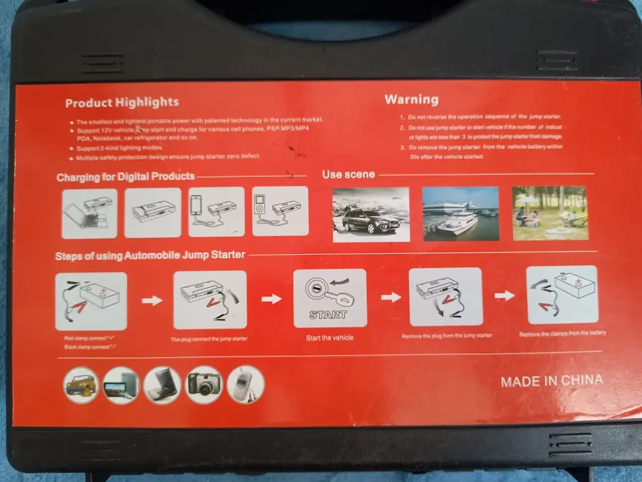 Billede 8 - Powerstation med solar el/batteri/solar oplader