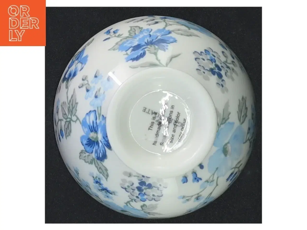 Billede 3 - Malet porcelænsskål fra Greengate (str. 6 x ø 10 cm)