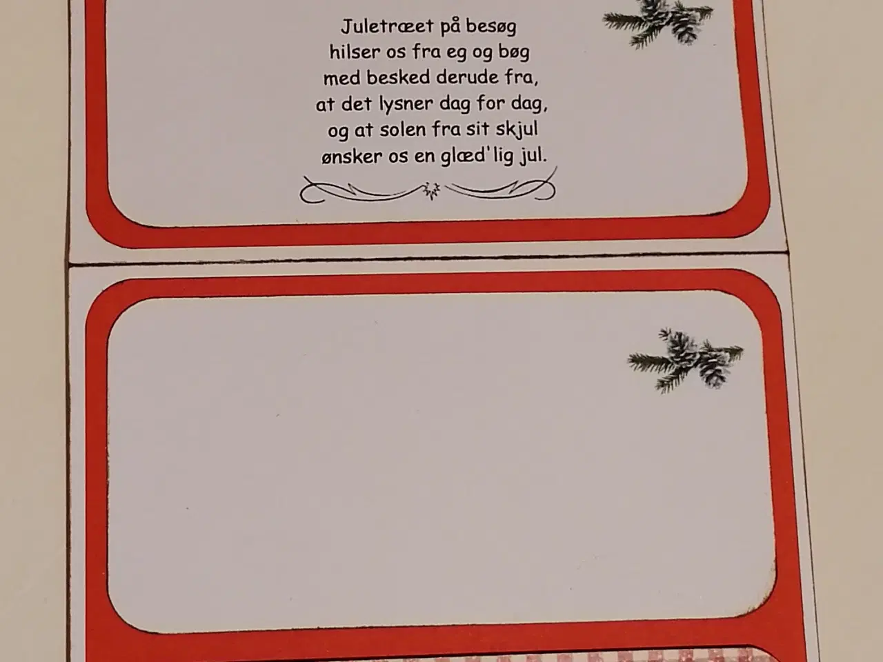 Billede 8 - Julekort til gavekort/pengelomme på sælges