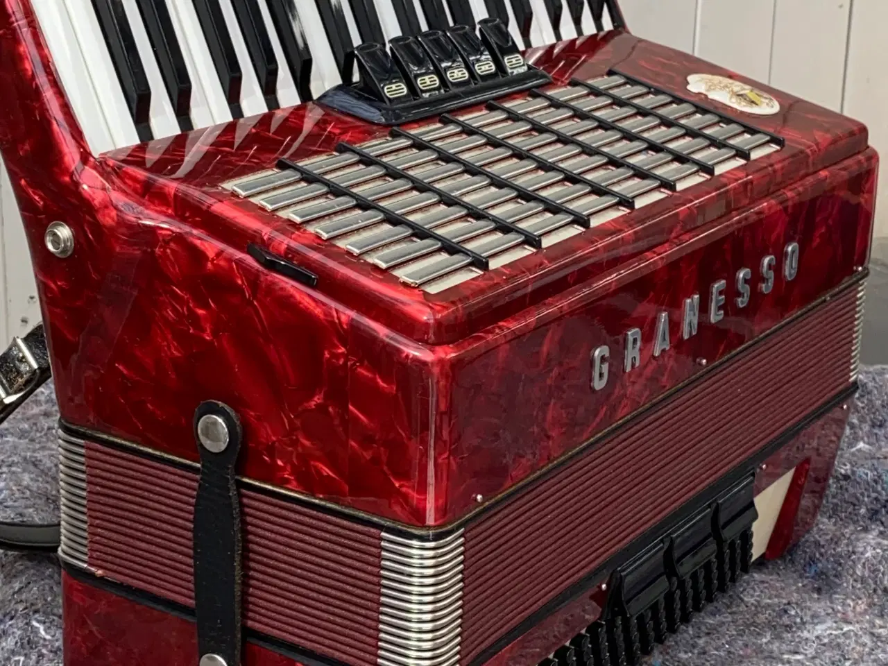 Billede 11 - Granesso harmonika – vintage rød perlemor, spillek