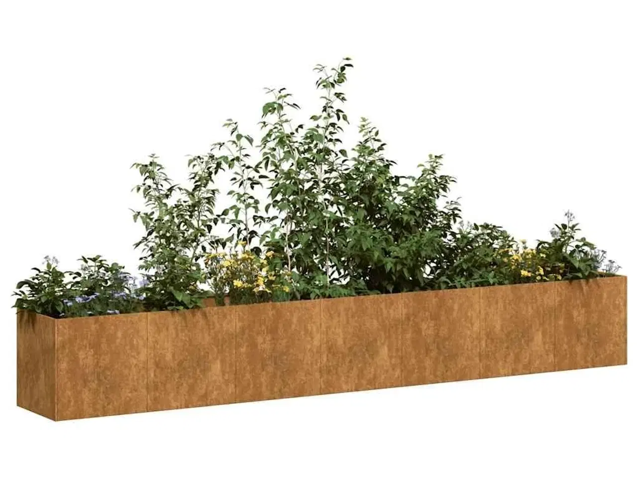 Billede 1 - Plantekasse rustfarvet 280x40x40 cm forvitringsstål