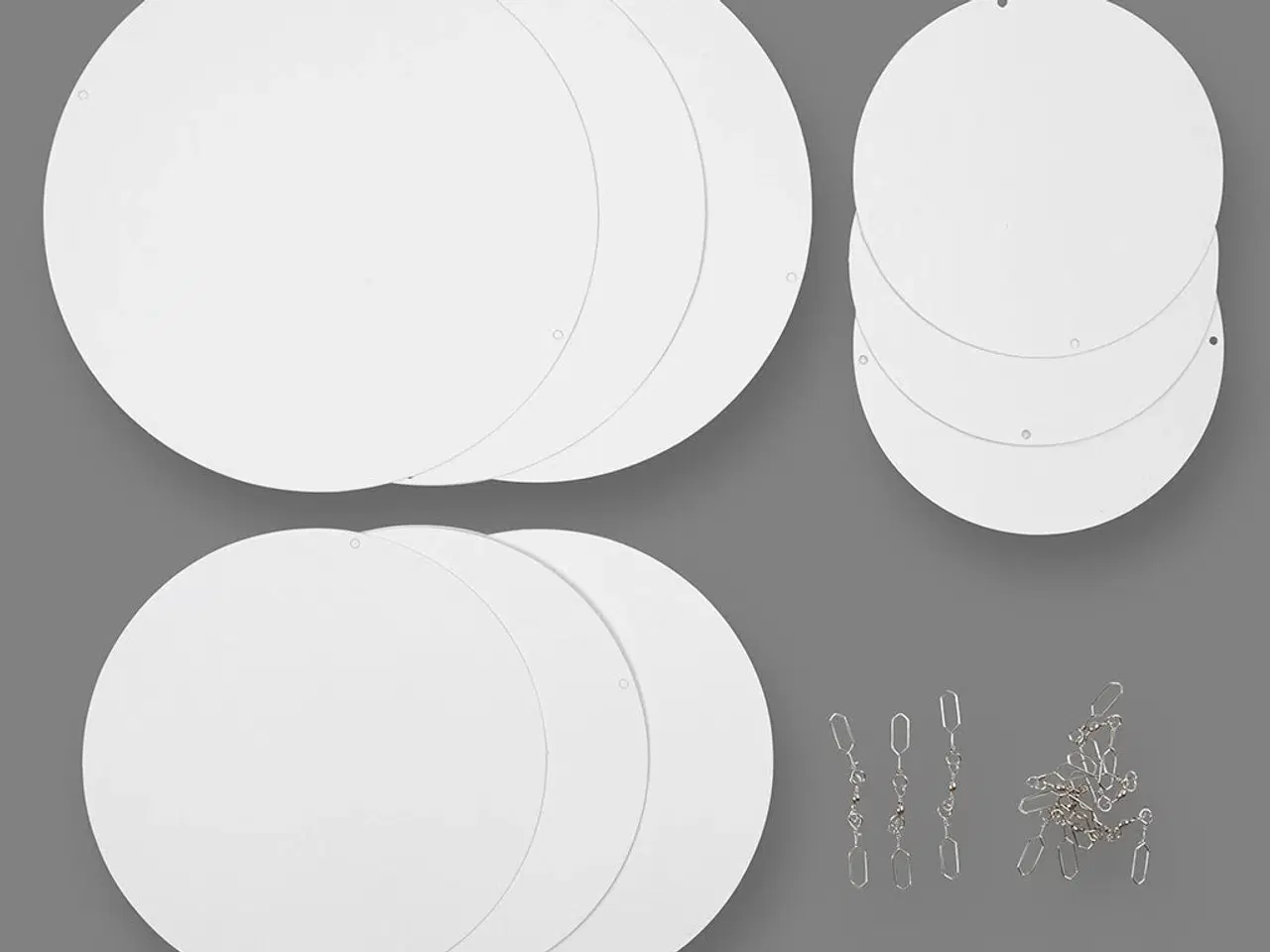 Billede 1 - Uro, diam. 12+15+18 cm, 300 g, 4sæt/ 1 pk.
