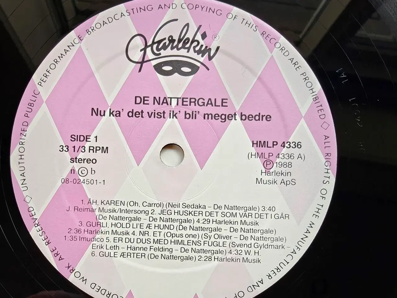 Billede 3 - LP, De Nattergale – Nu Ka' Det Vist Ik' Bli' Meget