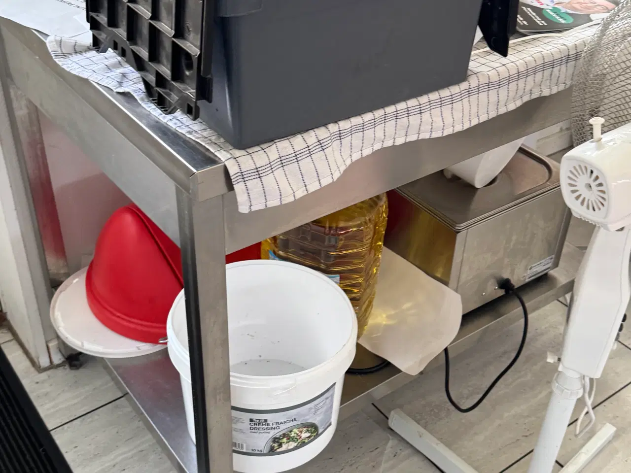 Billede 1 - Rustfri stålbord med justerbare ben