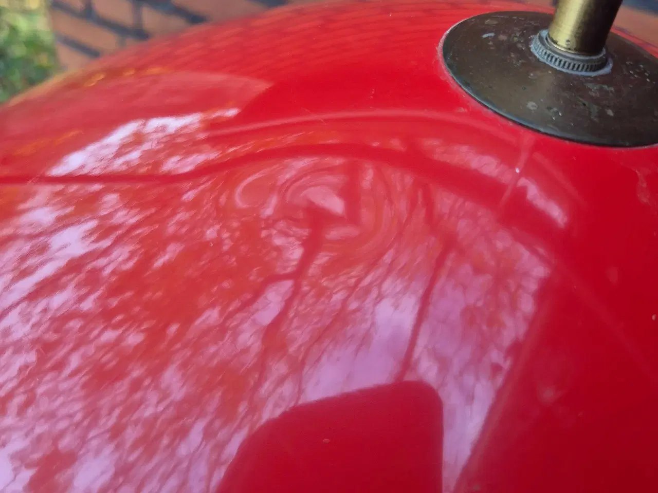 Billede 7 - Rød retrolampe med lækkert design