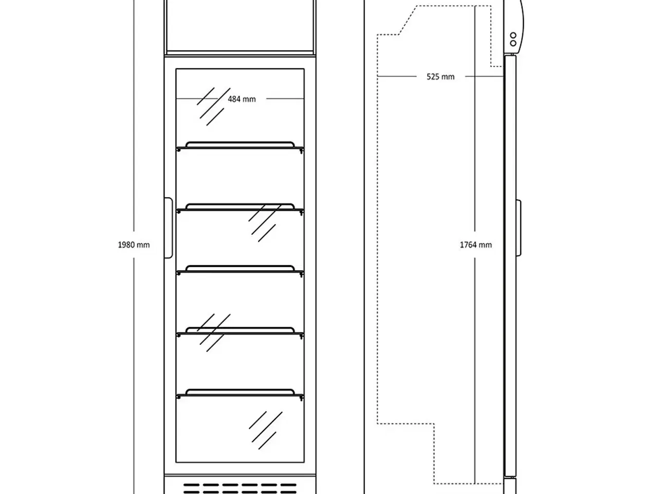 Billede 2 - Scandomestic Display Køleskab 360 Liter Ventileret