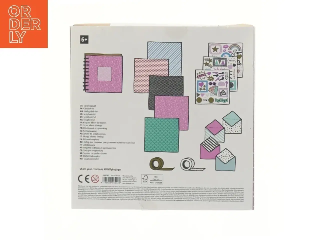 Billede 2 - Scrapbogssæt fra Tiger (str. 22x22x3 cm)