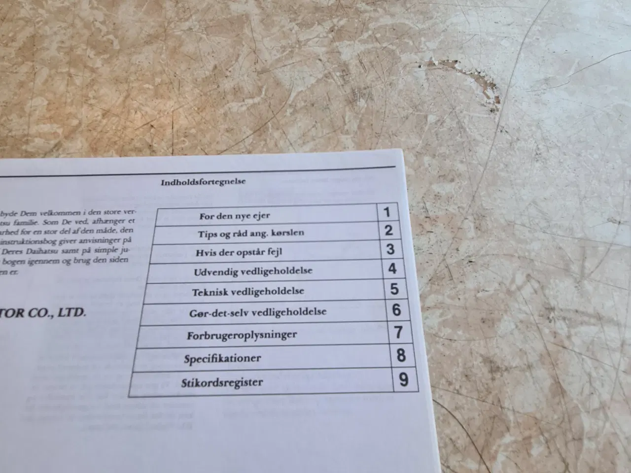Billede 2 - Brugt instruktions bog Daihatsu