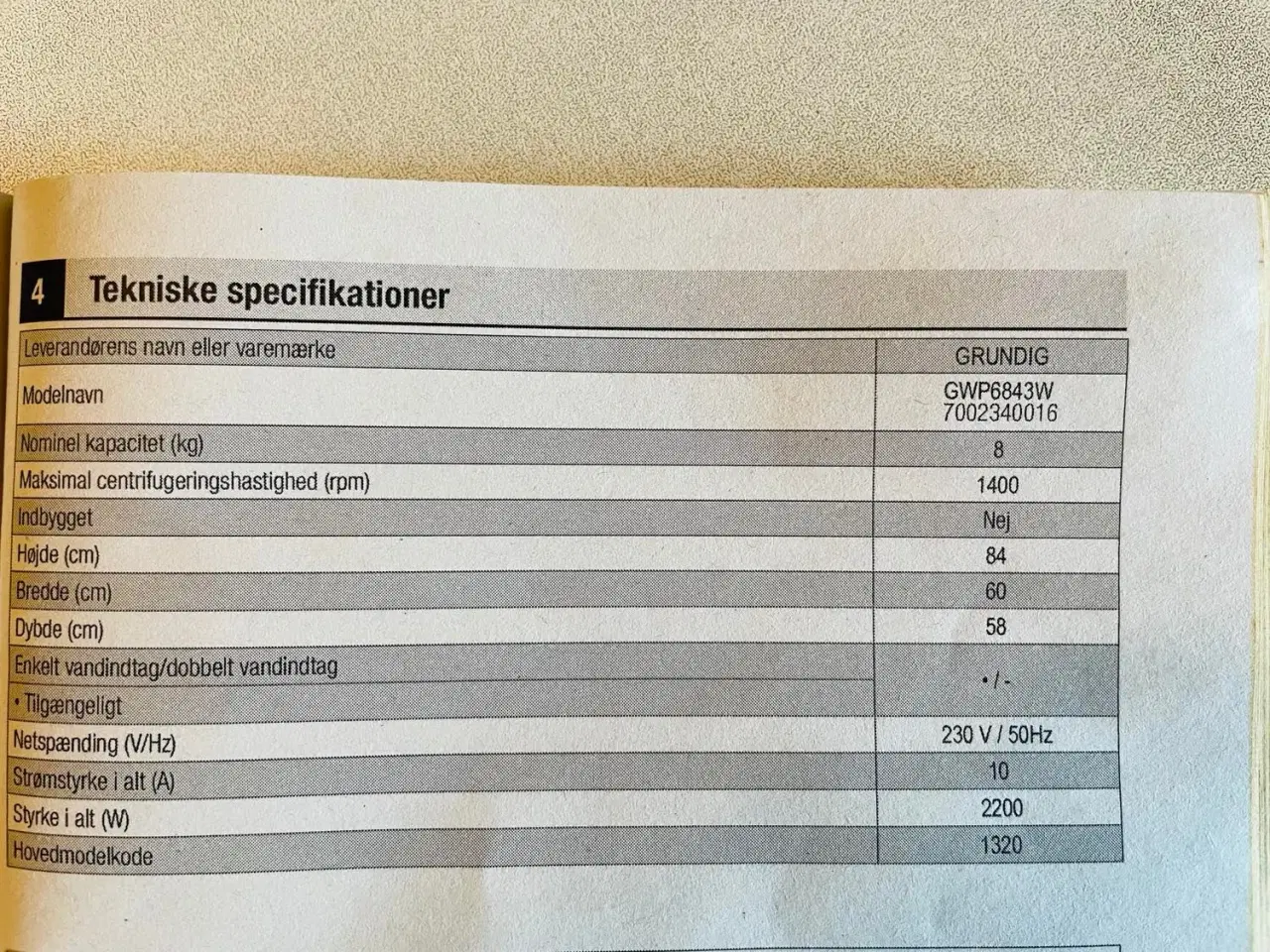 Billede 5 - Grundig Vaskemaskine. Næsten ny og sjældent brugt