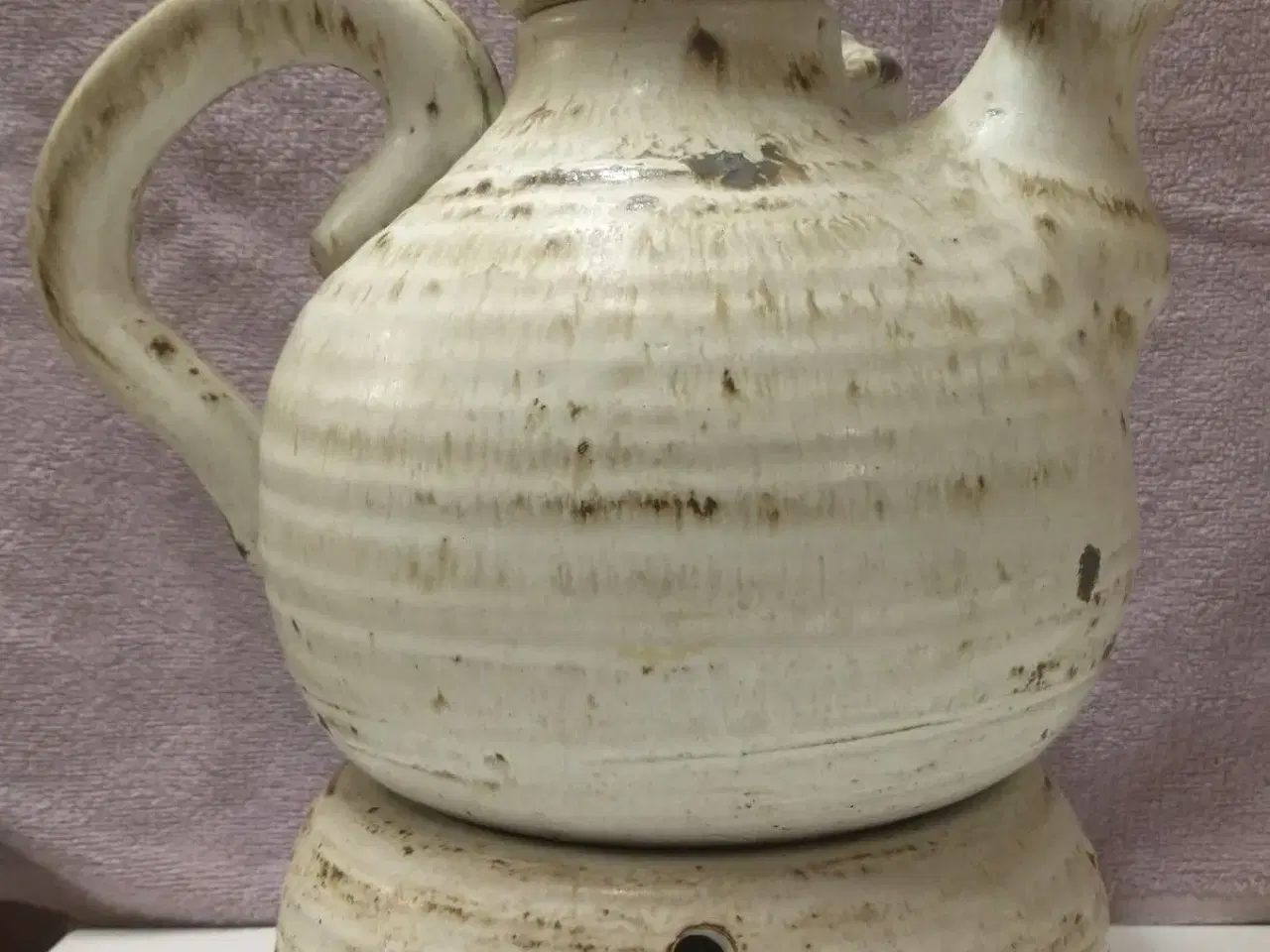 Billede 2 - Keramik fyrfadsvarmer og tekande
