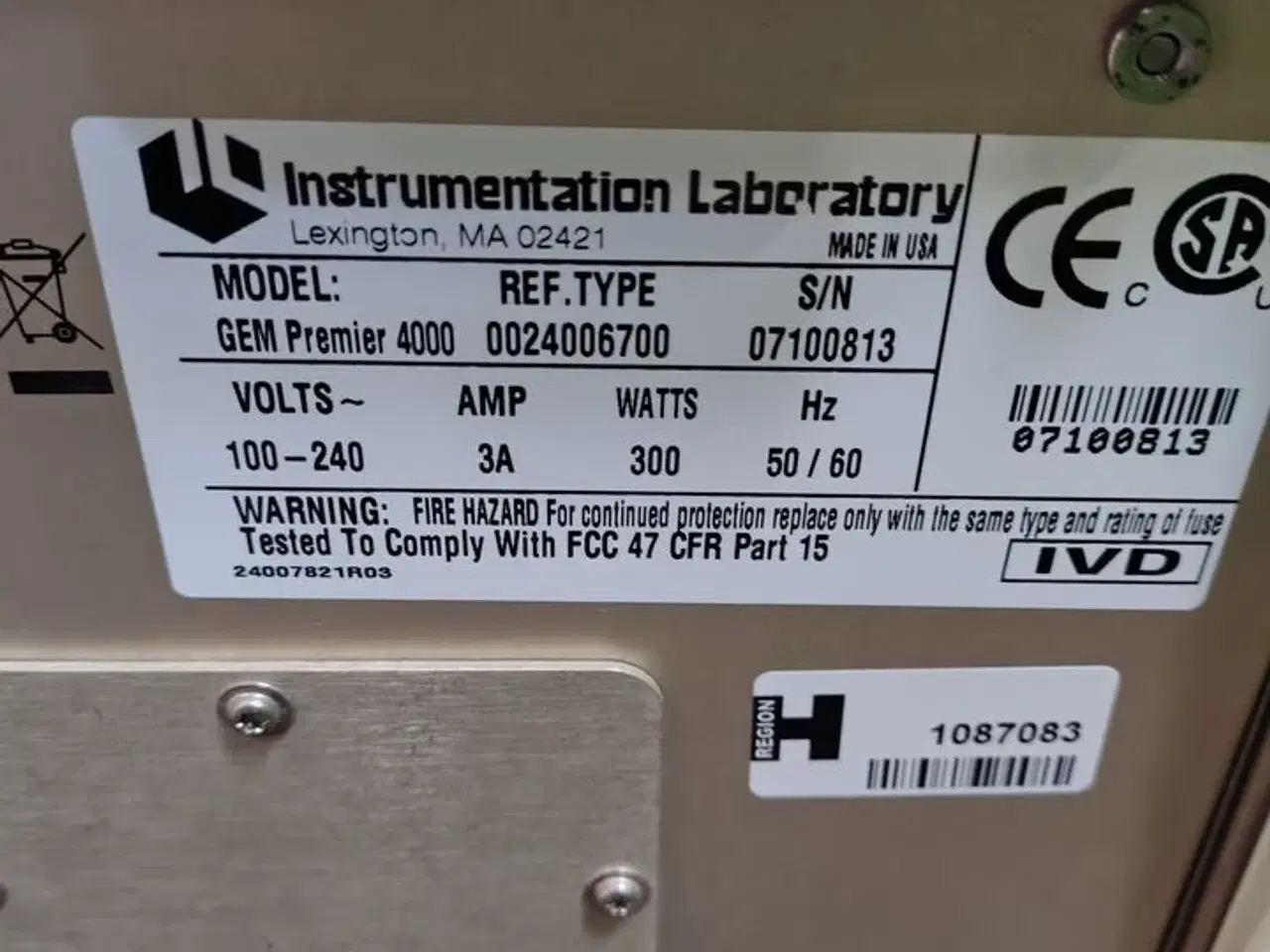 Billede 6 - Blood Gas Analyzer  GEM PREMIER  4000