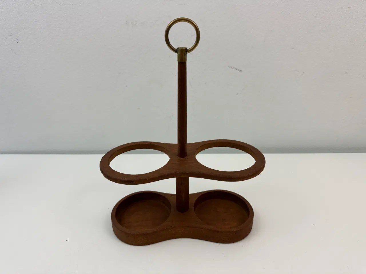 Billede 1 - Teak / messing holder (Wiggers)