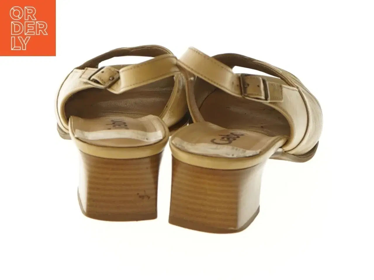 Billede 6 - Beige sandaler med lukket tå fra Gabor (str. 37,5 )