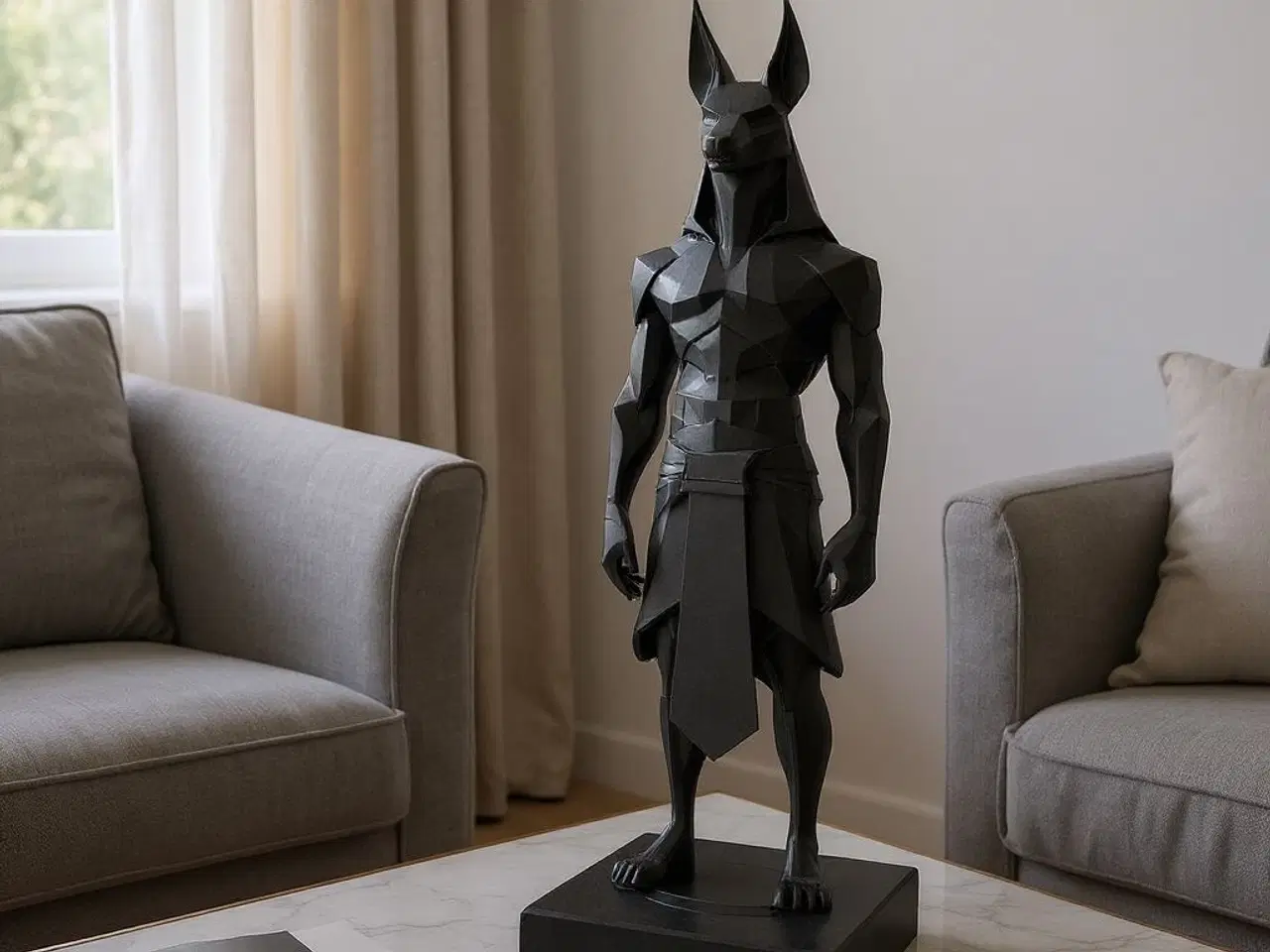 Billede 1 - Geometrisk Anubis – Bring egyptisk mystik ind i di