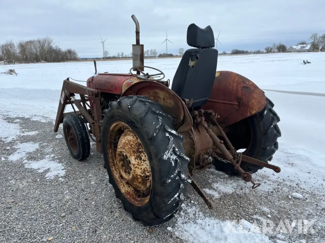 Billede 4 - Veterantraktor Massey Ferguson 35 med frontlæsser