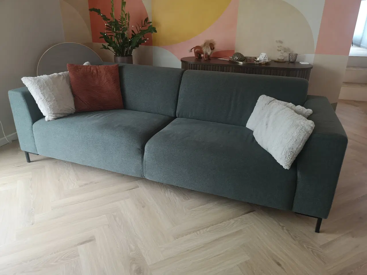 Billede 1 - Grøn 3pers sofa