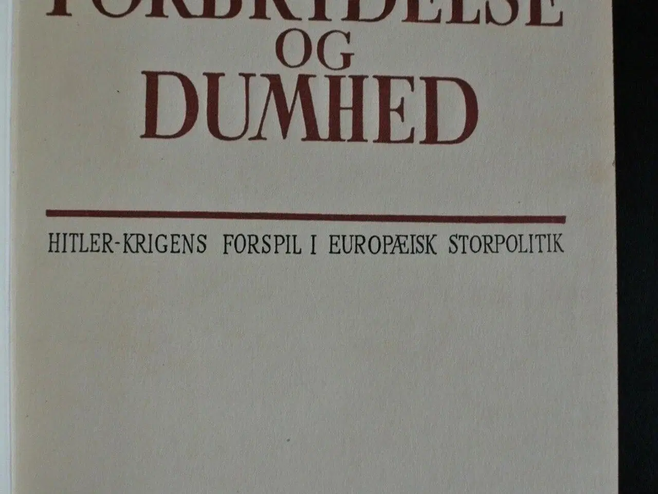 Billede 4 - forbrydelse og dumhed - hitler-krigens forspil i ,