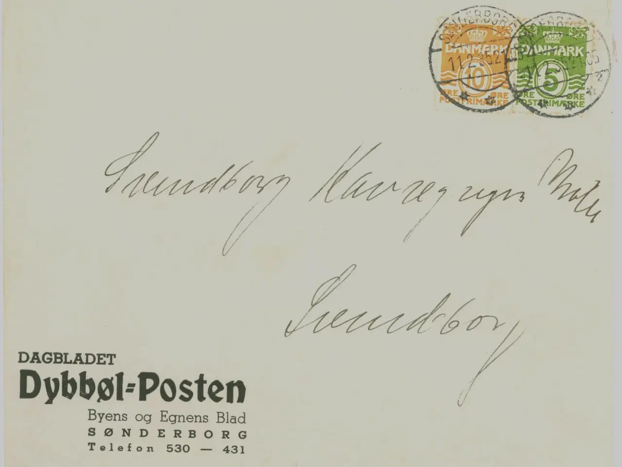 Billede 1 - Dybbøl-Posten. Brev 1935