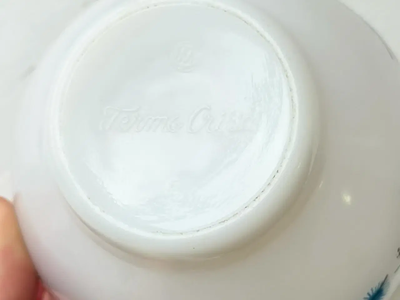 Billede 5 - Termo Crisa, opalineglas m tryk og guldkant