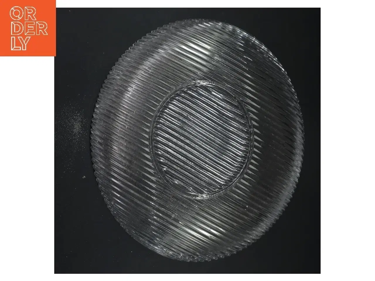 Billede 3 - Rillet glasskål (str. Ø 28 cm)