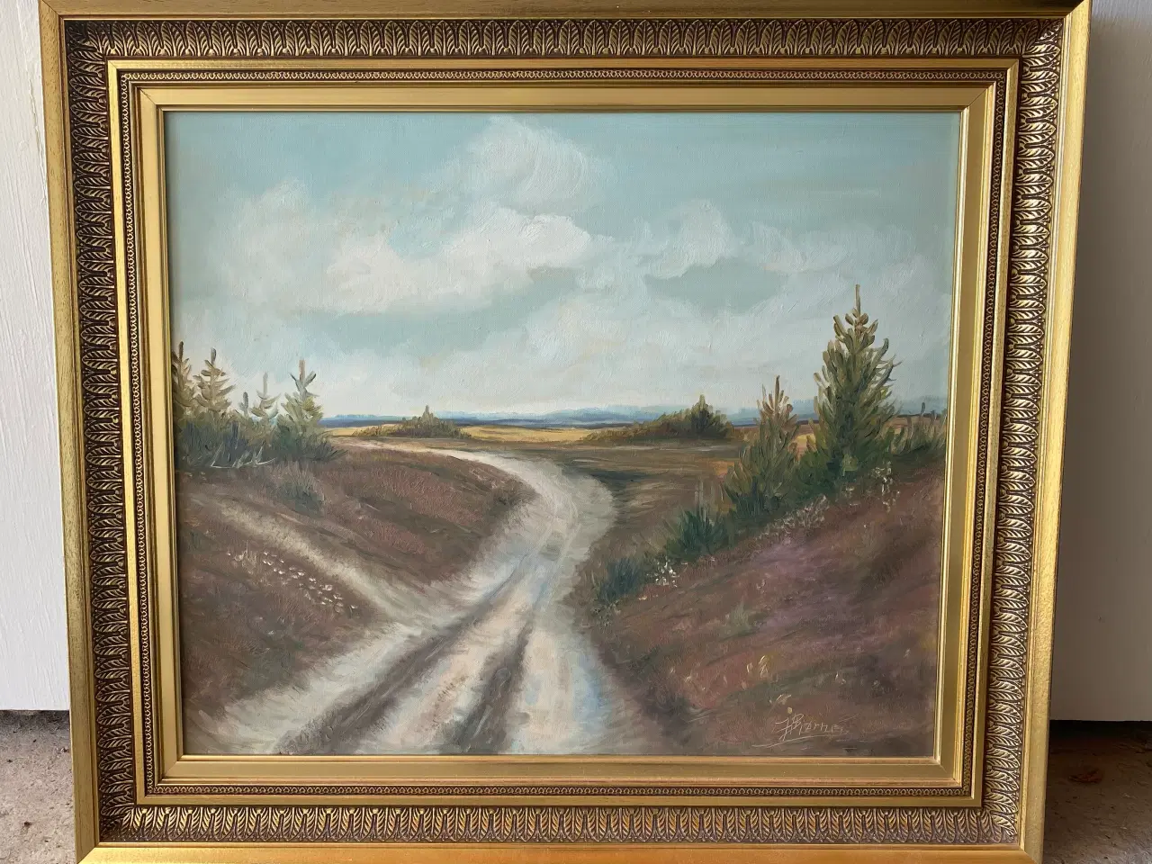 Billede 1 - Oliemaleri fra Heden kunstmaler Henning Bjørn, 