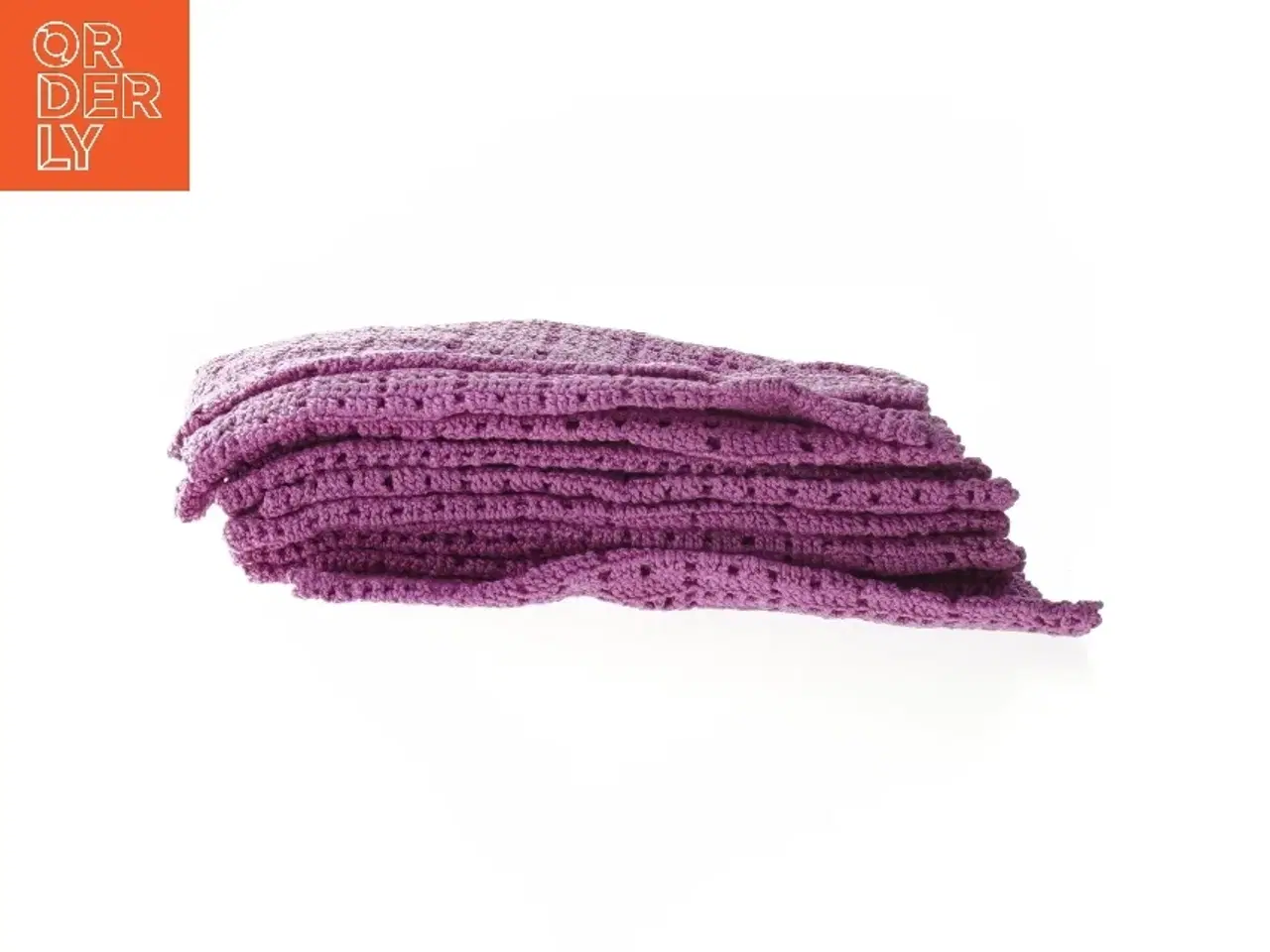 Billede 2 - Hæklede lilla Klude, 12 stk (str. 38 x 28 cm. 12 styk)