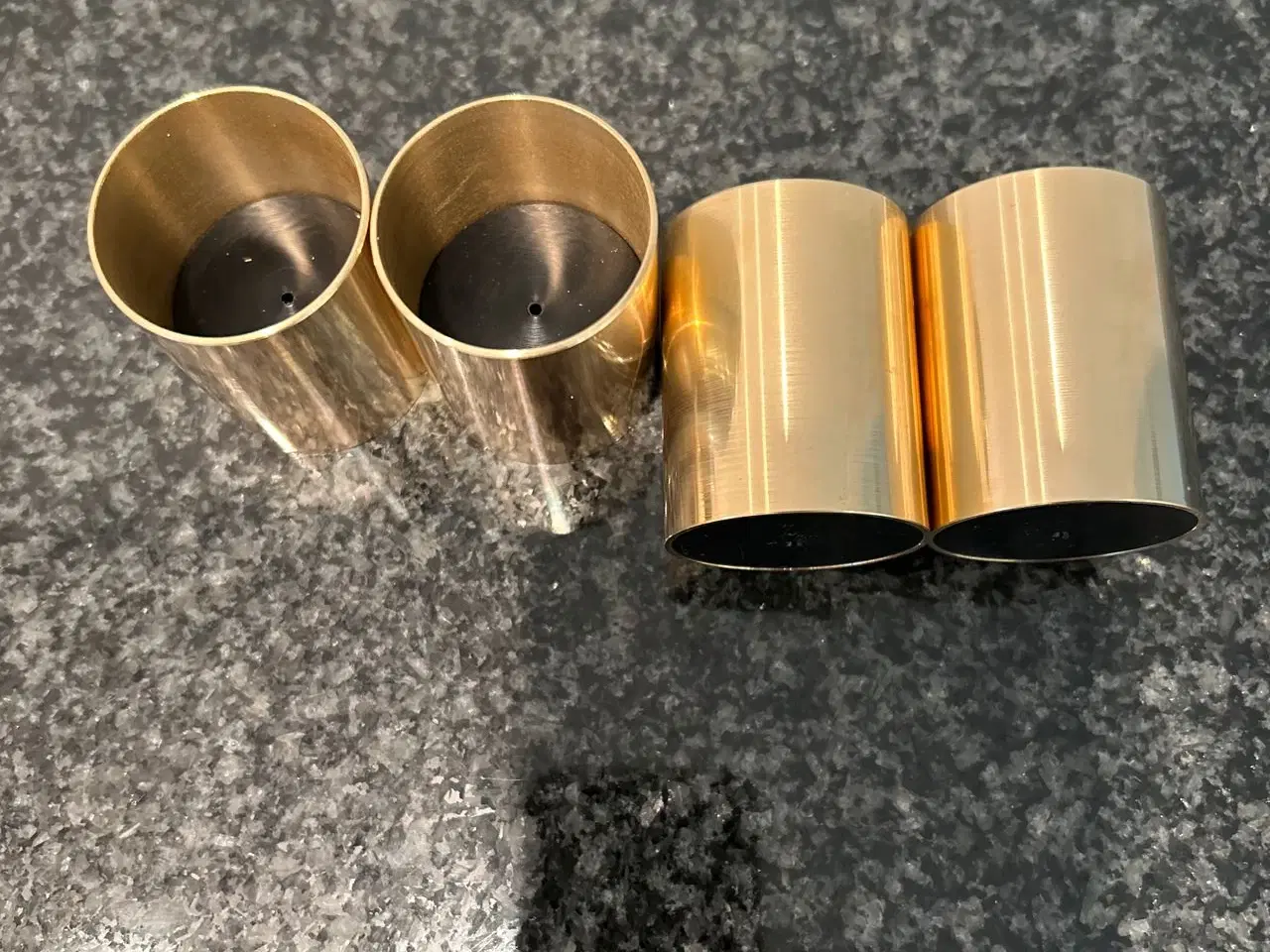 Billede 2 - Stol/bordbensforhøjer i messing 4 stk.