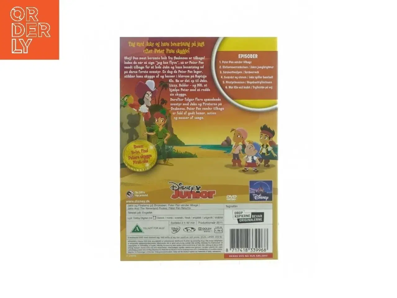Billede 2 - Peter Pan vender tilbage fra Disney Junior (DVD)