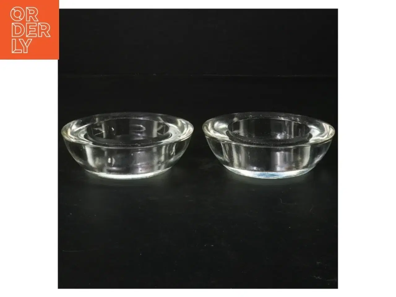 Billede 1 - Glas stearinlys holder (str. Ø 11 cm)