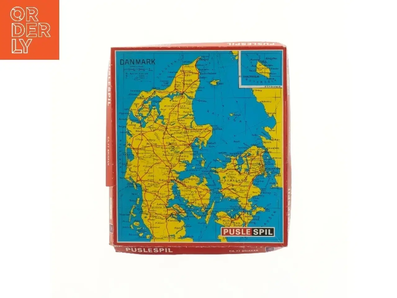 Billede 1 - Danmark kort puslespil (str. 32x28 cm)