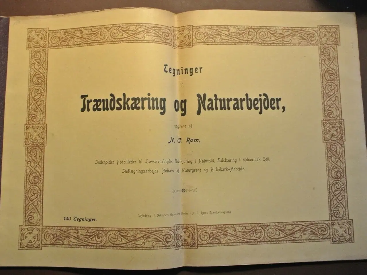 Billede 1 - tegninger til træudskæring og naturarbejder , af n