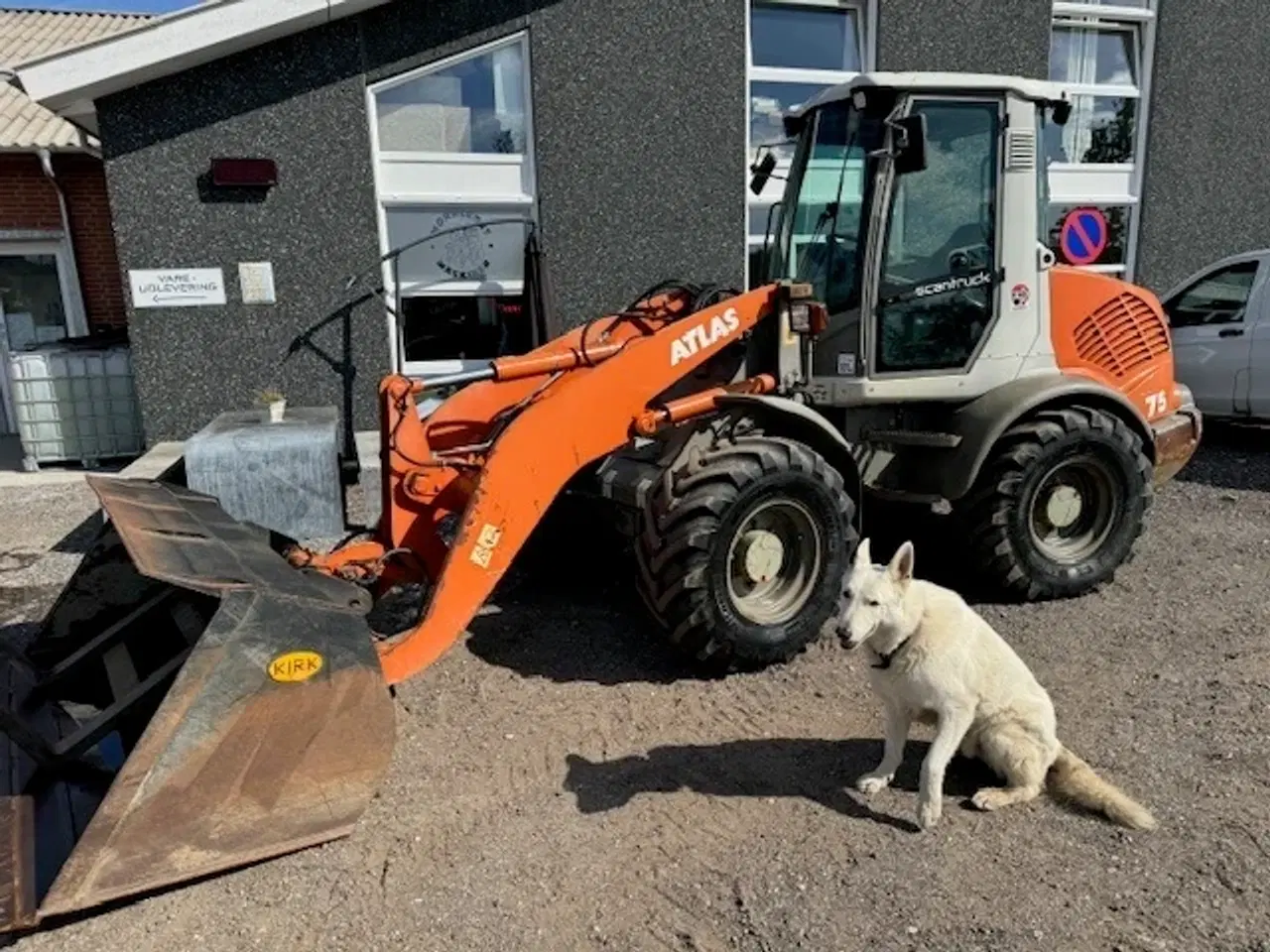 Billede 1 - Atlas AR 75 LANG LÆSSEARM, CENTRALSMØRING, SKOVL, GAFLER