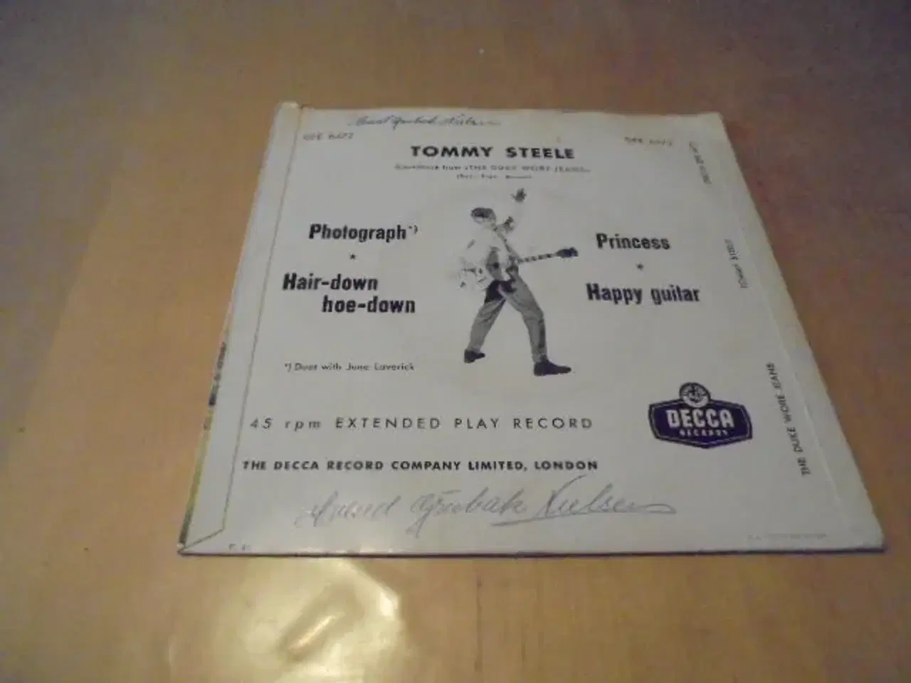 Billede 2 - EP - Tommy Steele - The Duke wore Jeans  
