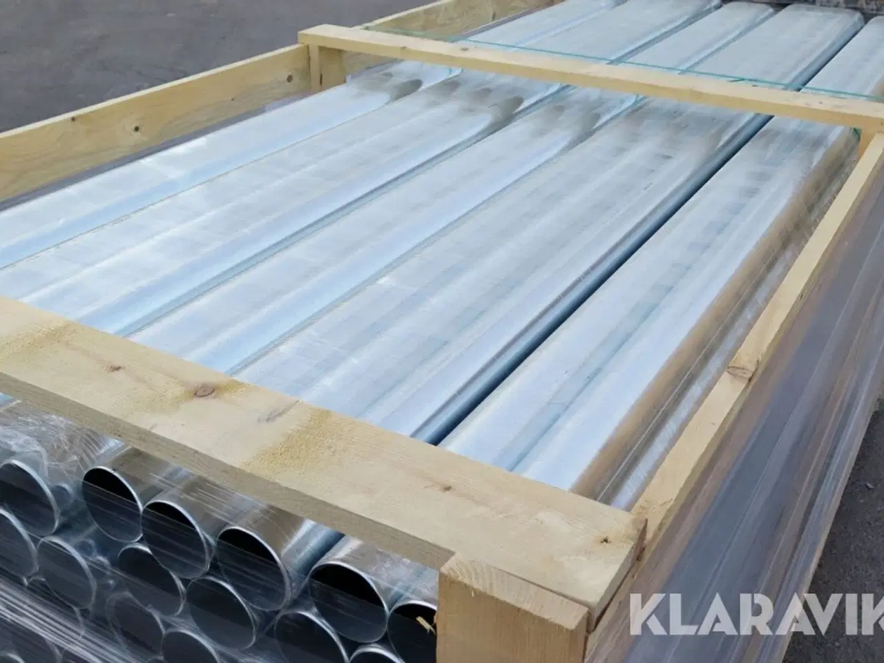 Billede 4 - Nedløbsrør zink Ø76 mm 50 styk à 2500 mm