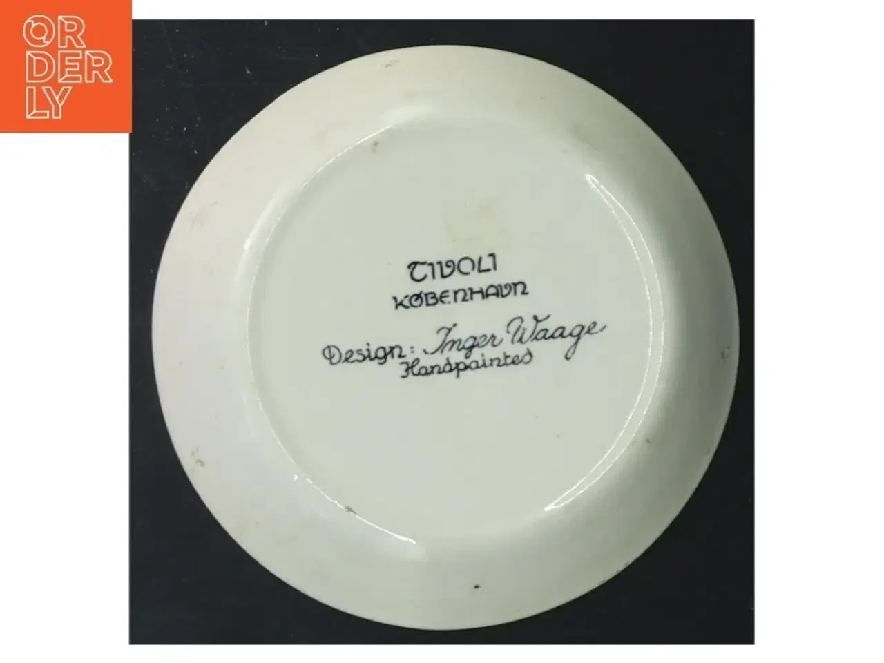 Billede 3 - Håndmalet Tivoli København fad (str. Ø 11 cm)