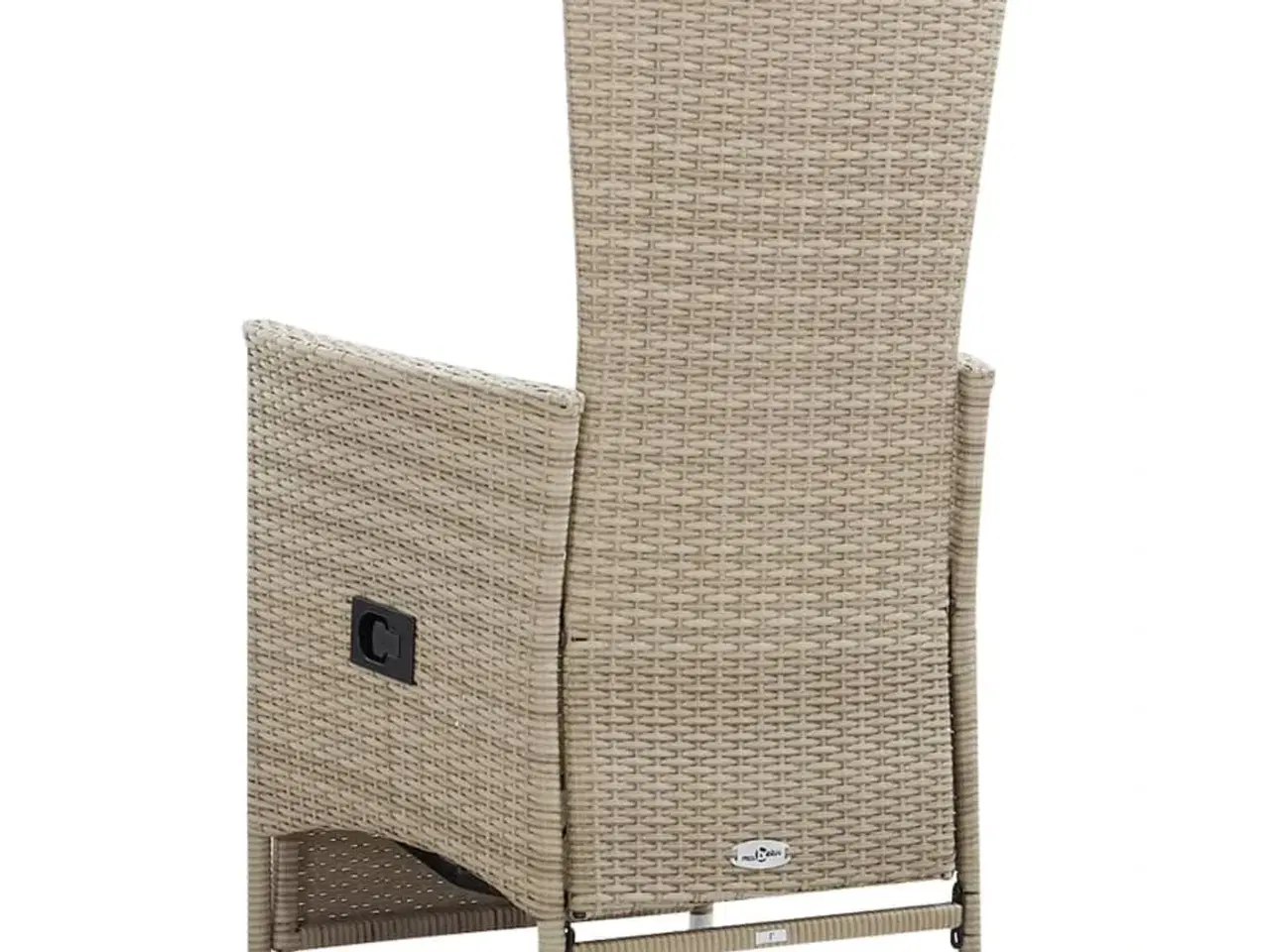 Billede 5 - Havelænestole 2 stk. med hynder polyrattan beige