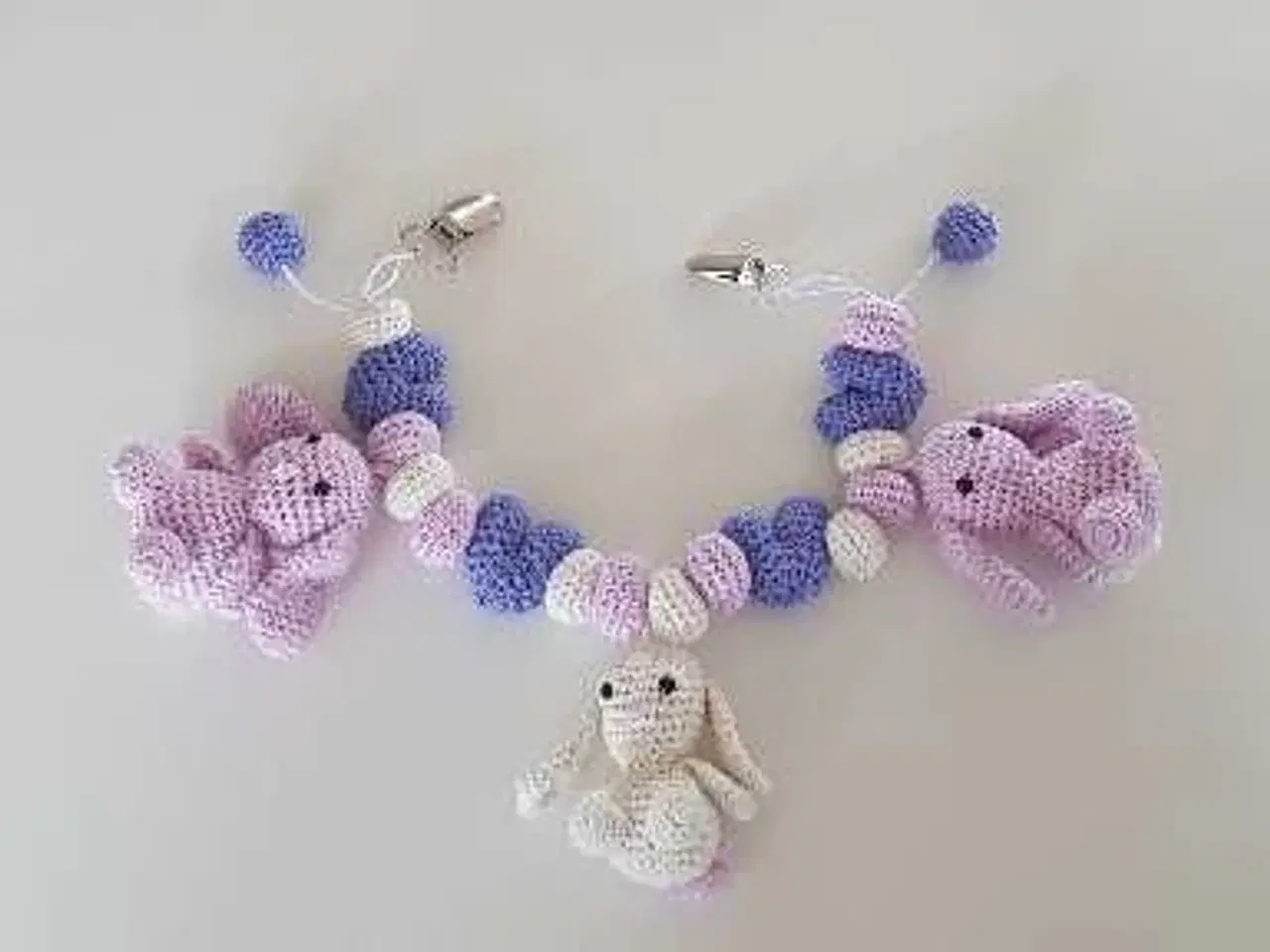 Billede 1 - Hæklede barnevognskæder